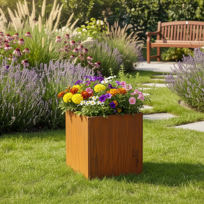HORTUS krukke corten 40 x 40 x 40 cm